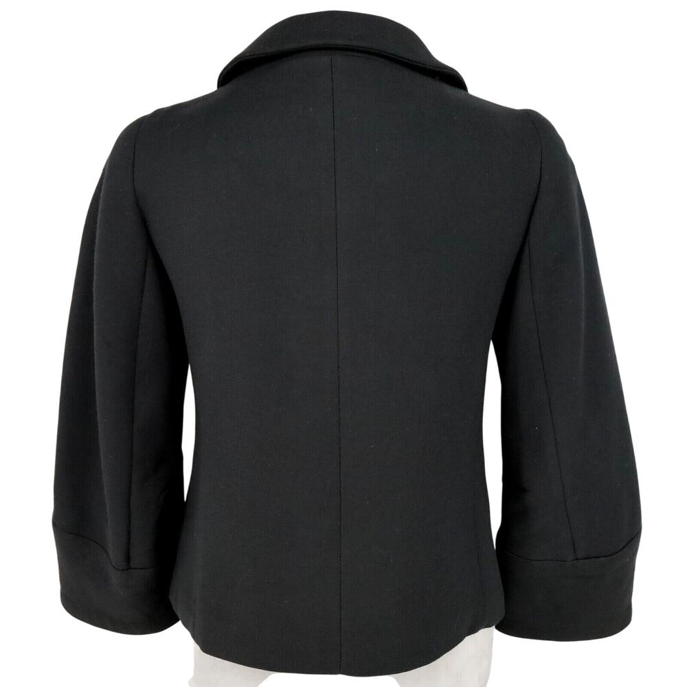 Zara Basic Jacket Womens Medium Black Double Brea… - image 2